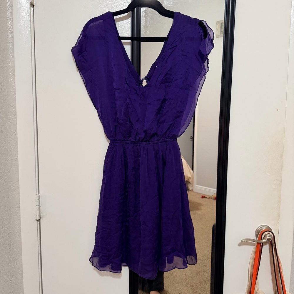 Alice + Olivia Vibrant Purple Mini Dress